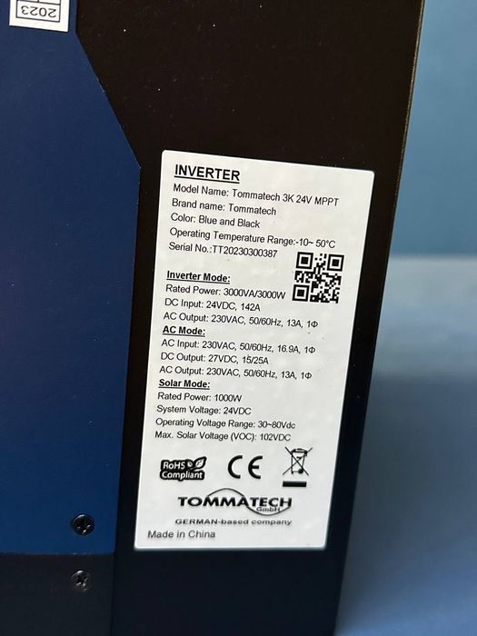 Гибридный инвертор Tommatech  в наличии !