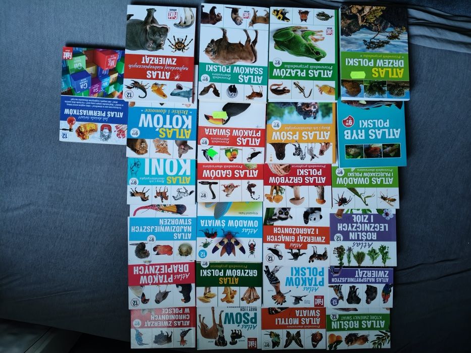 Sprzedam atlasy zwierząt, ryb,roślin, owadów.