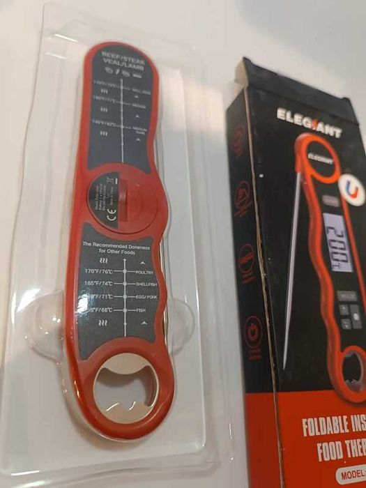 Termometr kuchenny ELEGIANT EOX-3305 z sondą LCD, nowy