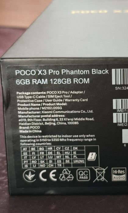 продам смартфон POCO X3