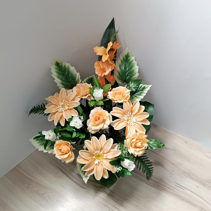 Duży komplet wiązanka stroik na grób cmentarz