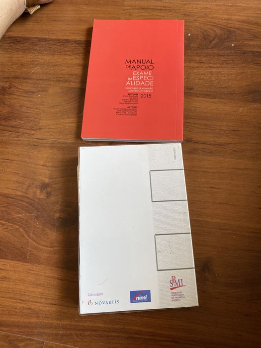 2 livros de apoio a internos