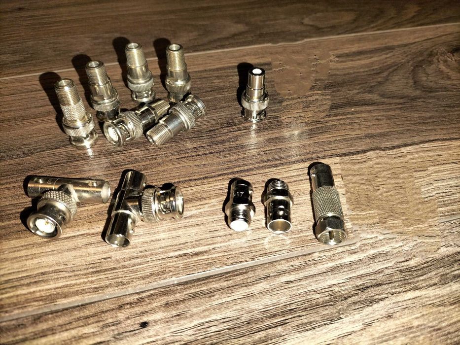 Adapter, przejście BNC na F, Chinch, BNC