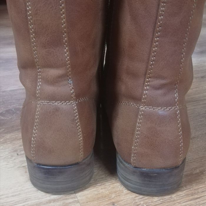 Buty kozaki brązowe
