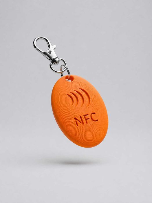 Inteligentny Adresnik NFC dla Psa i Kota (4x2.5cm) Pomarańczowy