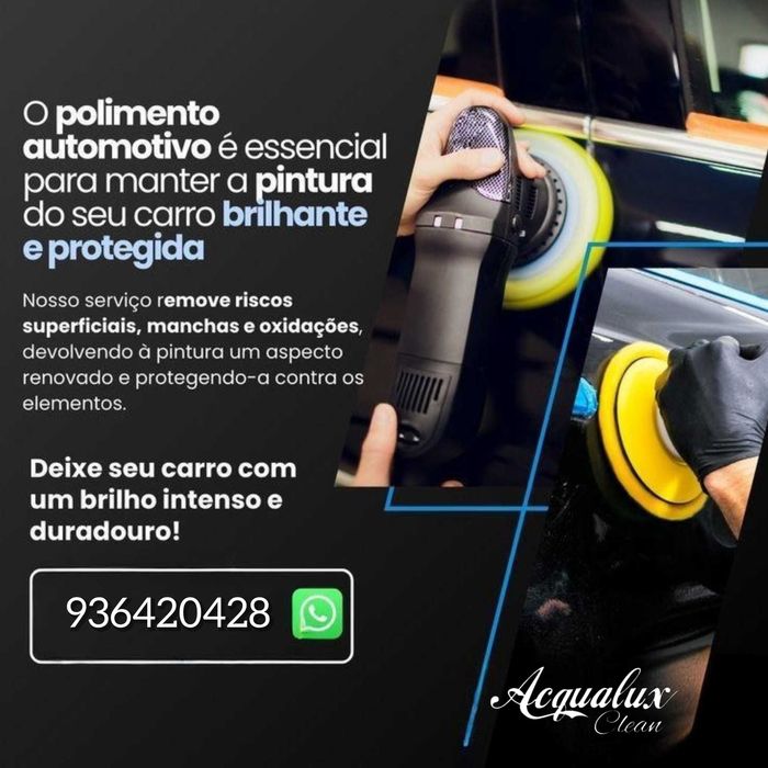 Polimento e revitalização de faróis e pintura