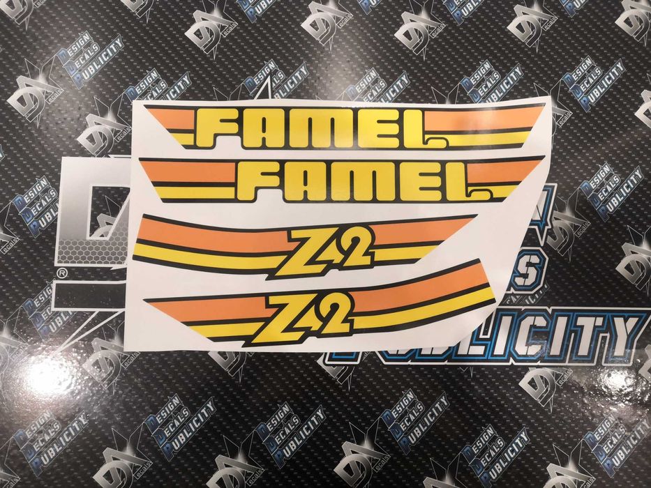 Autocolantes para Famel Z2 - Z3 --- 2º modelo