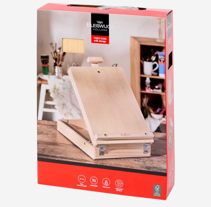 Stolik ze schowkiem Van Bleiswijck-Twoja mobilna pracownia artystyczna