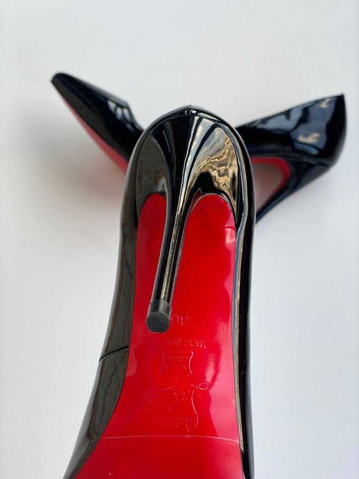 Черные туфли-лодочки Louboutin So Kate Лабутены 10 12 см чорні туфлі