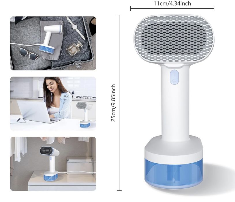 Parownica do ubrań 250ml 1600W biała