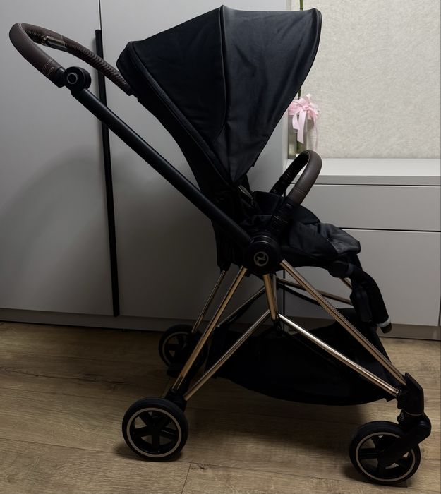 Коляска Cybex Mios 4.0 Rose Gold 2025 Platinum Premium Black