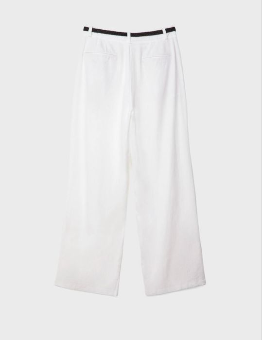 Лляні штани білі