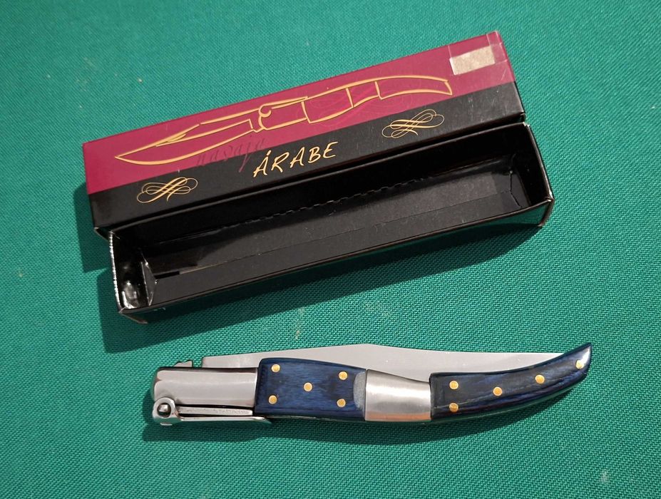 Canivete / Navalha El Artesano Albacete, mod. Árabe, com bolsa - NOVO