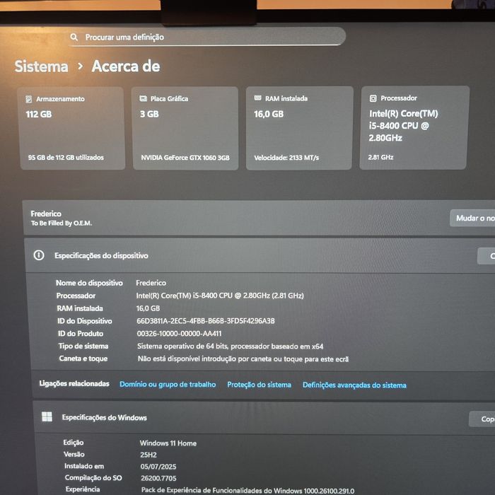 Computador i-5 em perfeitas condições