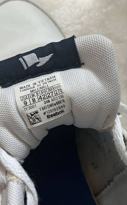 Buty męskie sportowe białe, Reebok, rozmiar 42