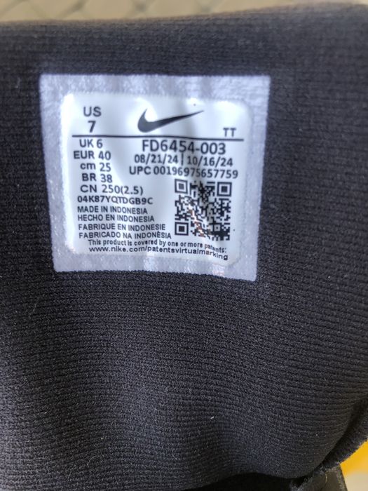 Кросівки  оригінал  , 40 розмір,Nike Downshifter 13 Road Running Shoes Black FD6454-003