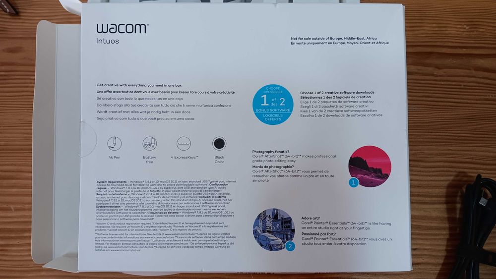 Wacom Intuos Digital Drawing Tablet (Free Shipping)64740796608513123