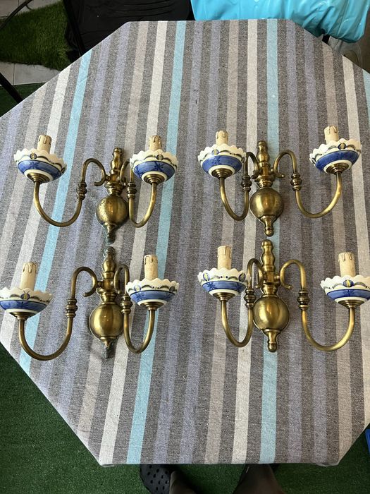 Conjunto de 4 Aplique de parede vintage