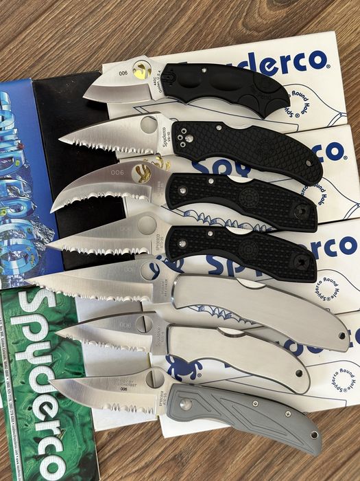 Spyderco Merlin 6/1999 Experimental 4/1997 Calypso JR Spyderco HERBST