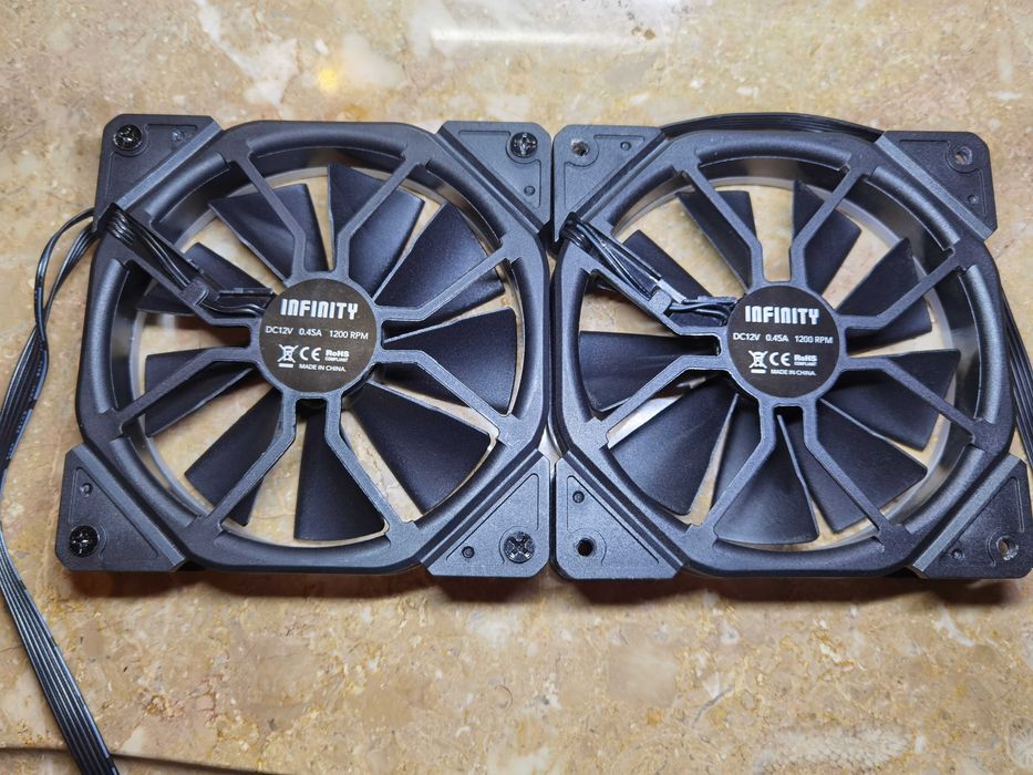 2x NOX 120mm RGB Fans64740050530690124
