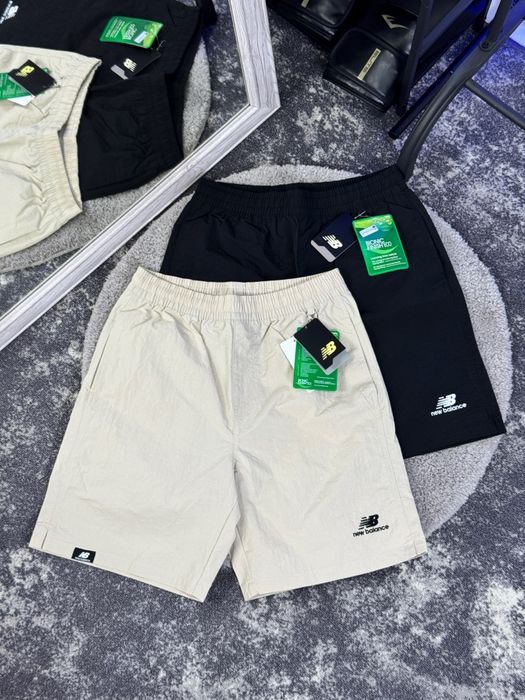 ‼️ХІТ‼️Шорти New Balance — Чорні та Бежеві (Пісочні)/Шорти NB/Шорти нев беленс/Чоловічі Шорти /Шорти на літо