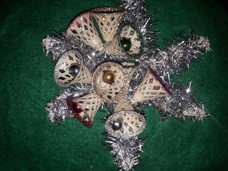 Enfeite de Natal antigo portugues vintage raro ideal para colecionador