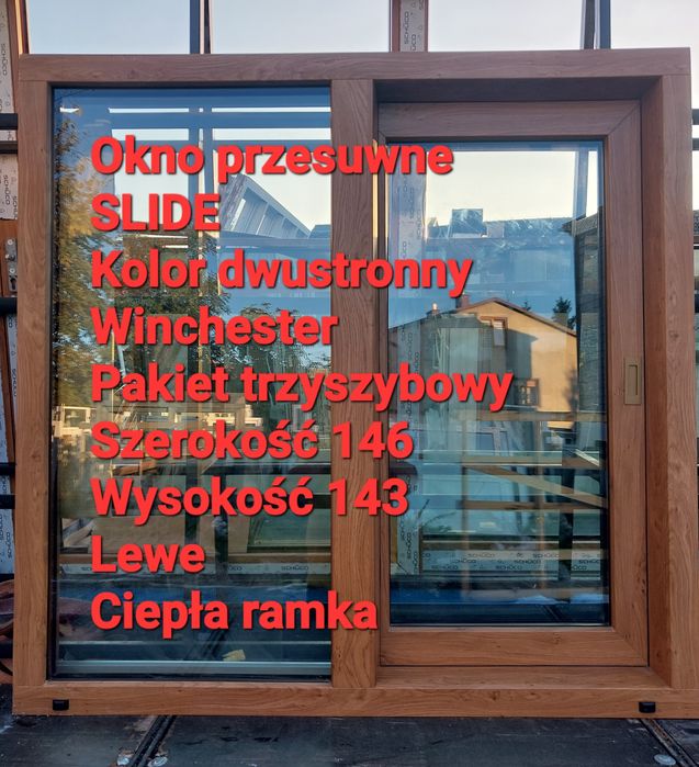 Okno antracyt nowe 123x115