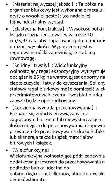 Wielofunkcyjny wolnostojący regulowany regał