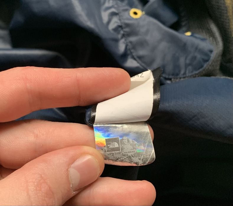 Ветровка куртка The North Face Windwall Jacket Blue Yellow Size M Mens