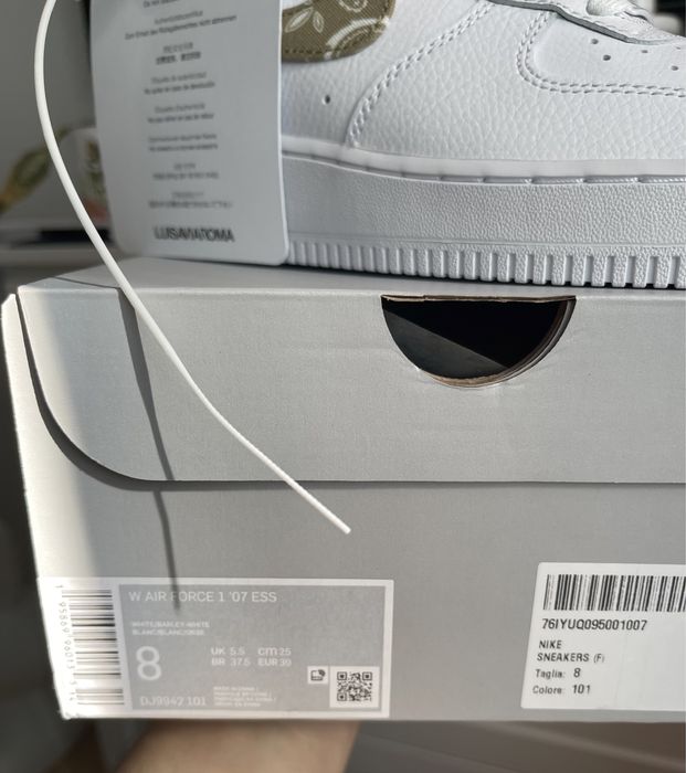 Buty Nike Air Force 1 White Paisley Barley rozm. 39