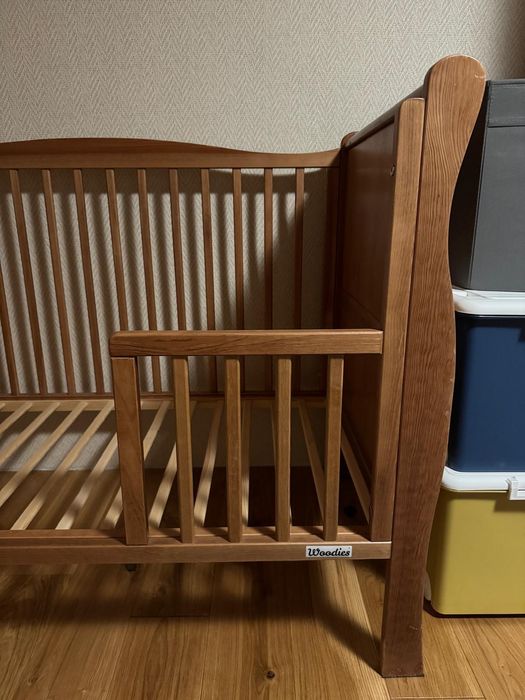 WOODIES Noble Cot Vintage 120×60 Łóżeczko niemowlęce / dziecięce