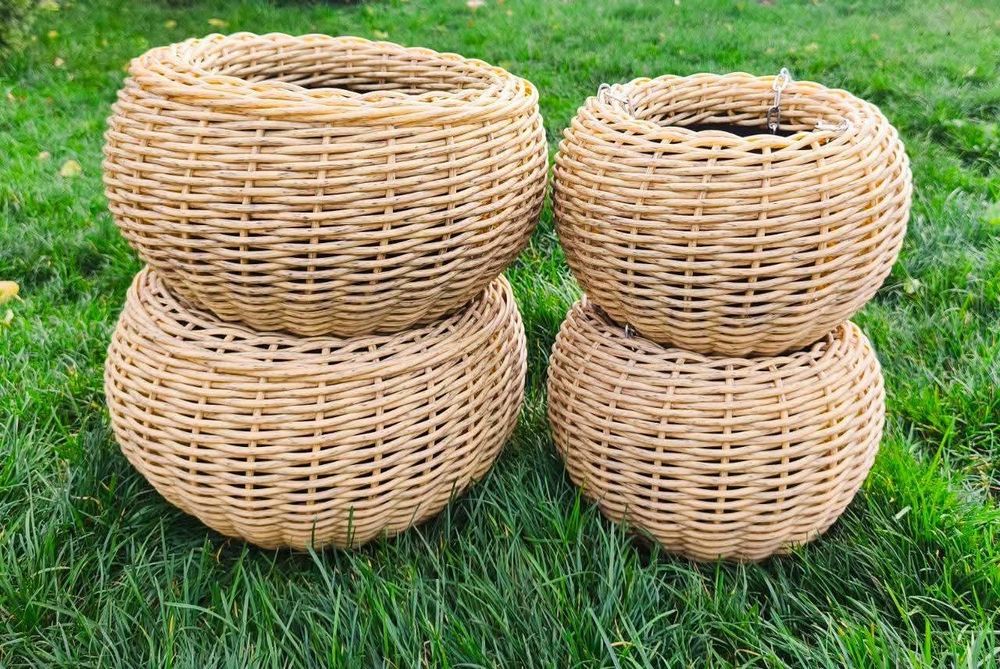 Кашпо з ротангу,5, 10 12 16 20,40,60,90л