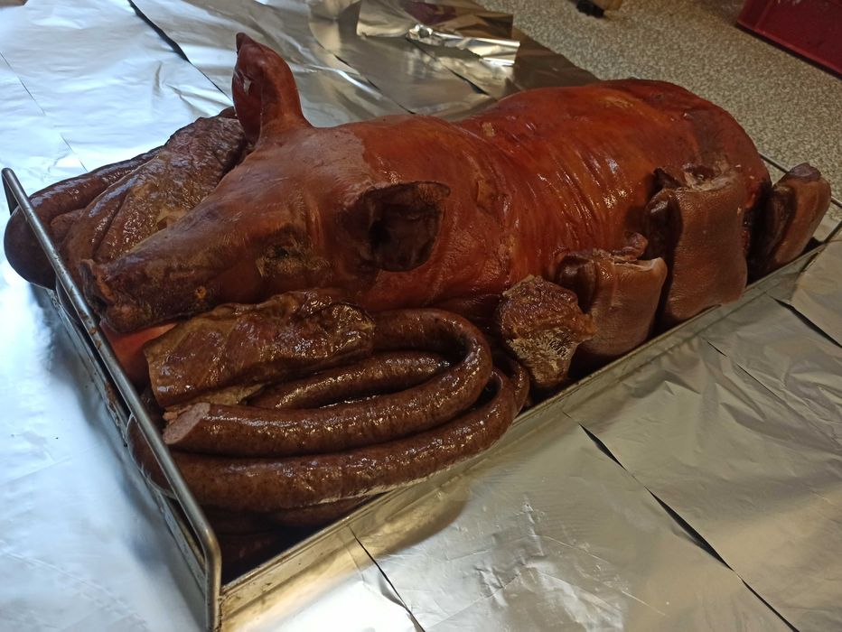 PROSIAK PIECZONY, prosie, dzik pieczony, prosiak na ognisko, na grilla