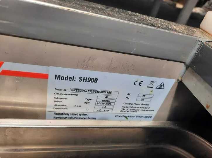 Lada chłodnia komercyjna ze stali nierdzewnej do lodów SH900