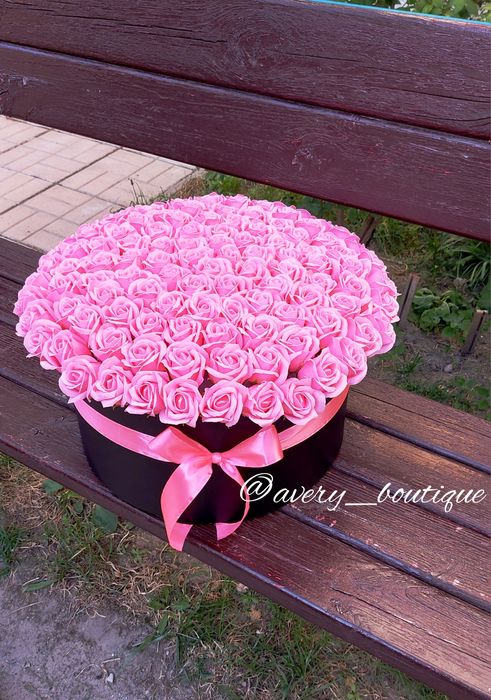 Троянди, розы,Букет з мильних троянд 101 шт.