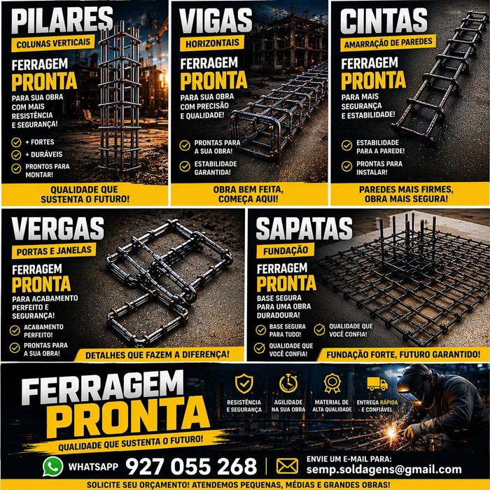 Ferragens pronta a montar