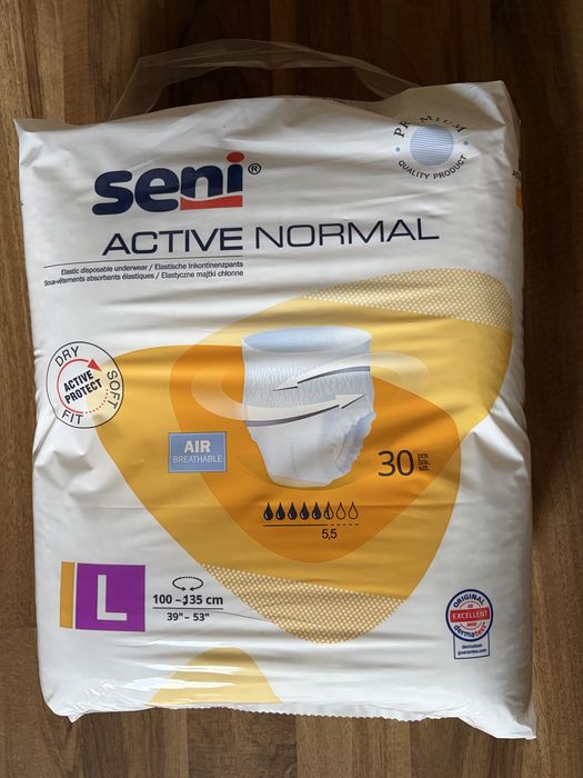 Seni active normal pieluchomajtki rozmiar L majtki chłonne