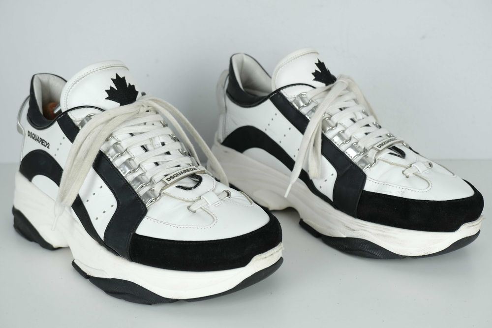 Dsquared2 skórzane sneakers męskie r 44