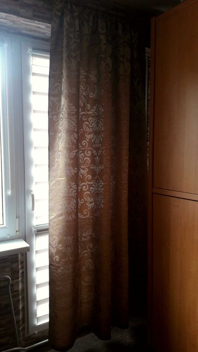 Zasłony eleganckie półpołysk półmat we wzorze