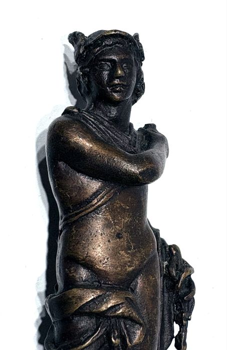 Linda escultura em bronze “Mercúrio” - reprodução marcada