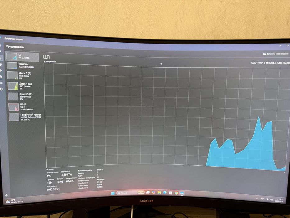 Процесор AMD Ryzen 5 1600X