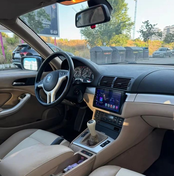Entregas grátis Zona Grande Porto Rádio Android 14 com GPS BMW E46