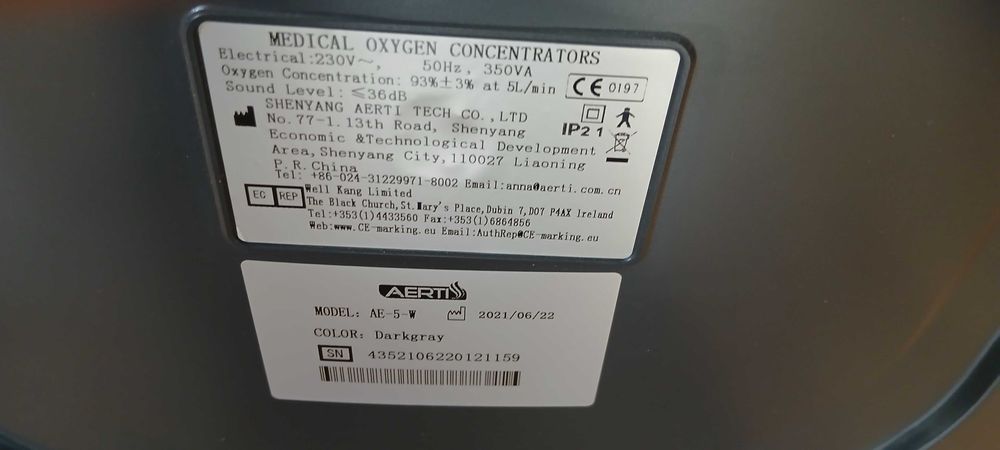 koncentrator tlenu AERTI AE-5-W