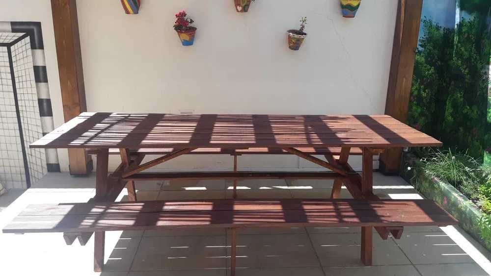 Mesas Madeira (Picnic) Exterior por Medida