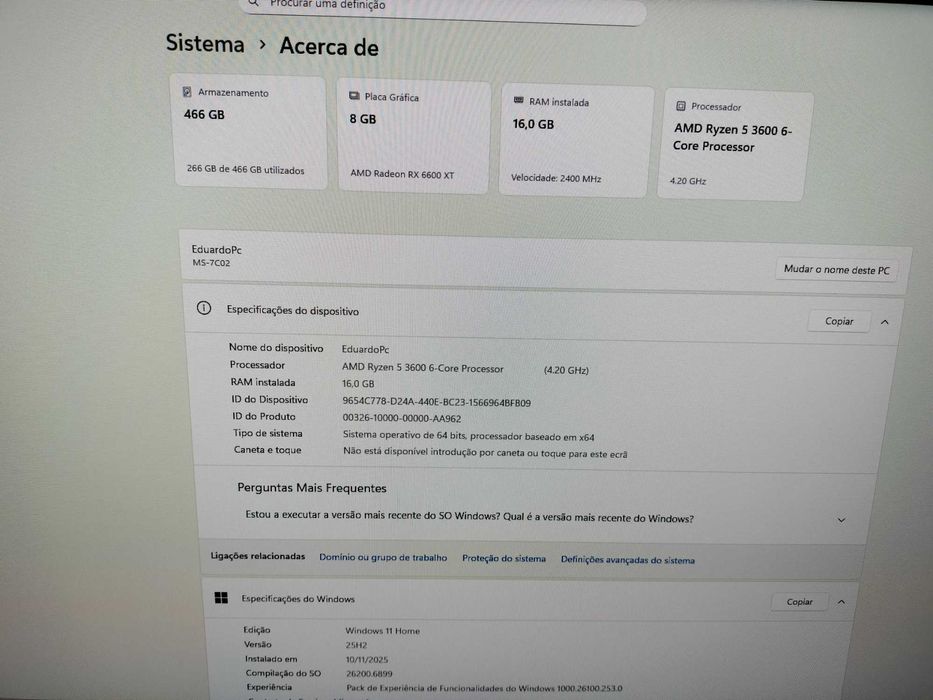 PC gamer em ótimo estado