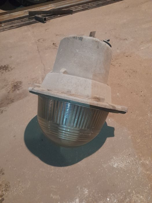 Duza lampa loft wisząca przemysłowa prl