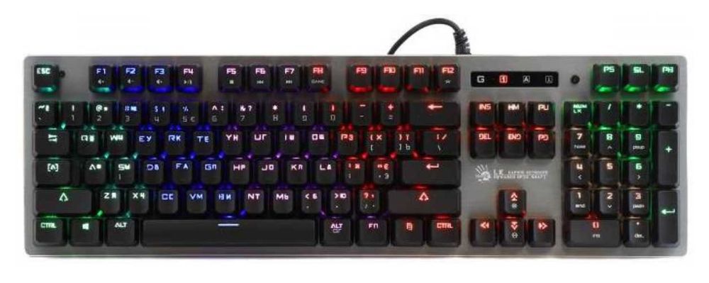 Ігрова клавіатура Bloody B760 (Grey) Green Switch