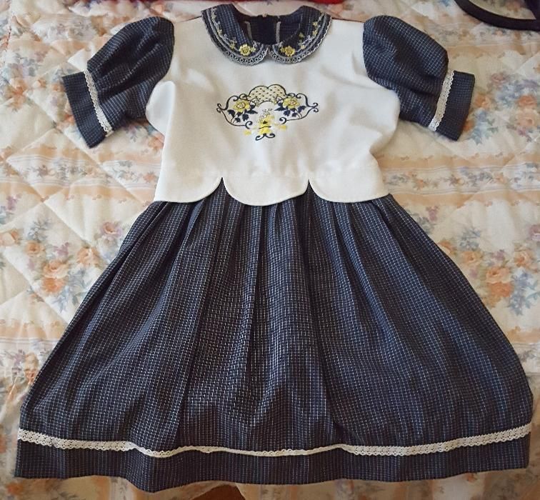 vestido para menina de 10 anos - cerimonia - azul / verde