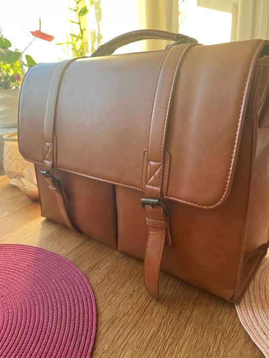 Nowa męska torba/teczka brązowa na tablet