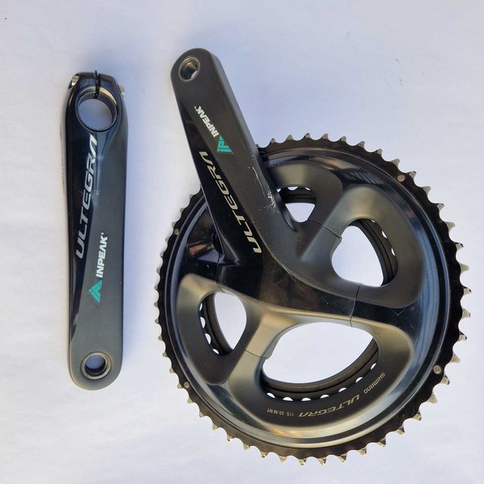 Shimano Ultegra R8000 52/36T + Inpeak Powercrank-e Twin2 – pomiar mocy 2-stronny